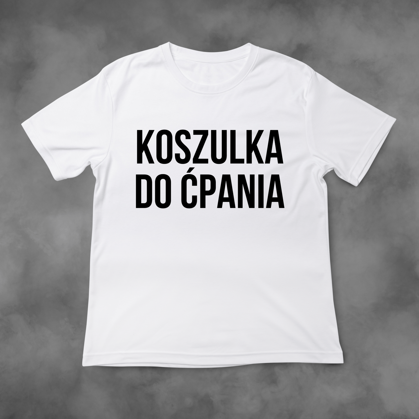 Biała koszulka z nadrukiem Koszulka Do Ćpania idealna na PREZENT - FUNNYWEAR