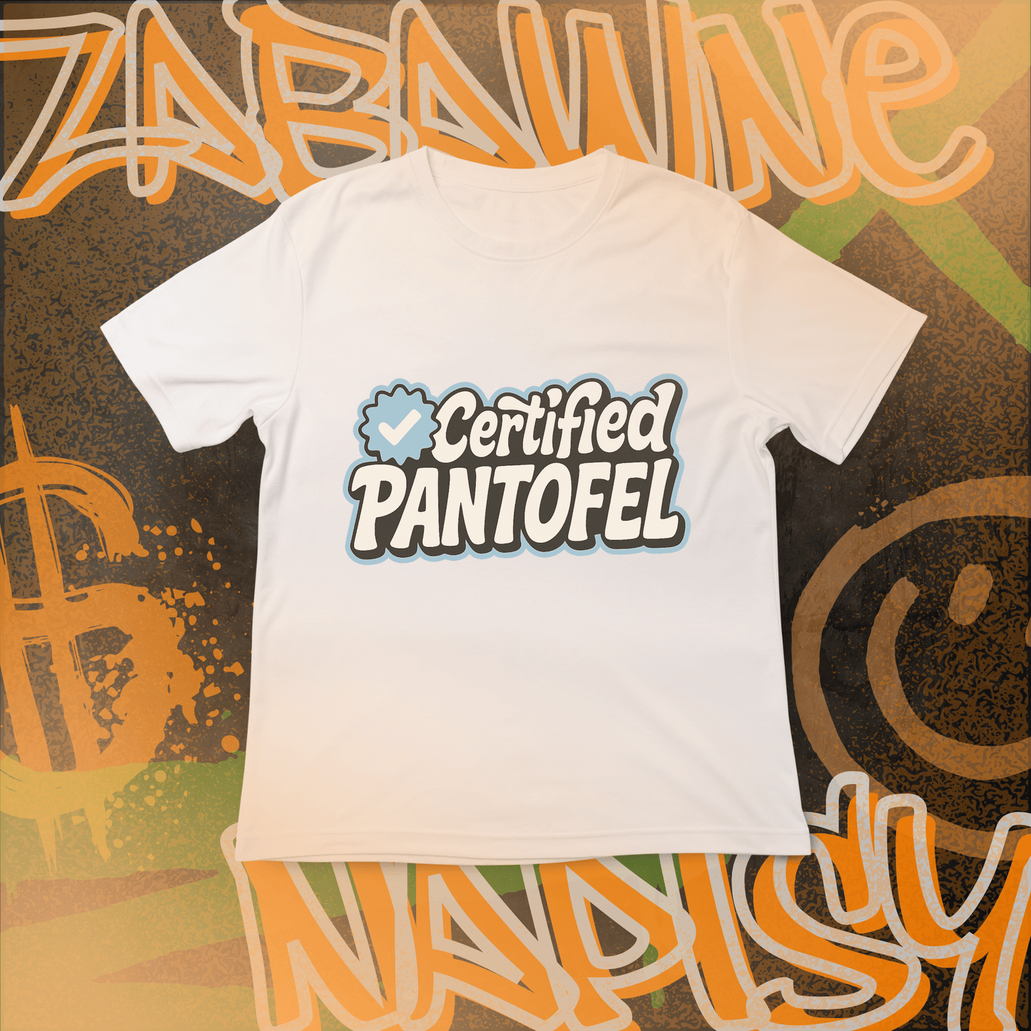 Koszulka z Nadrukiem CERTIFIED PANTOFEL Zabawne Napisy Na Prezent Urodziny Śmieszna - FUNNYWEAR