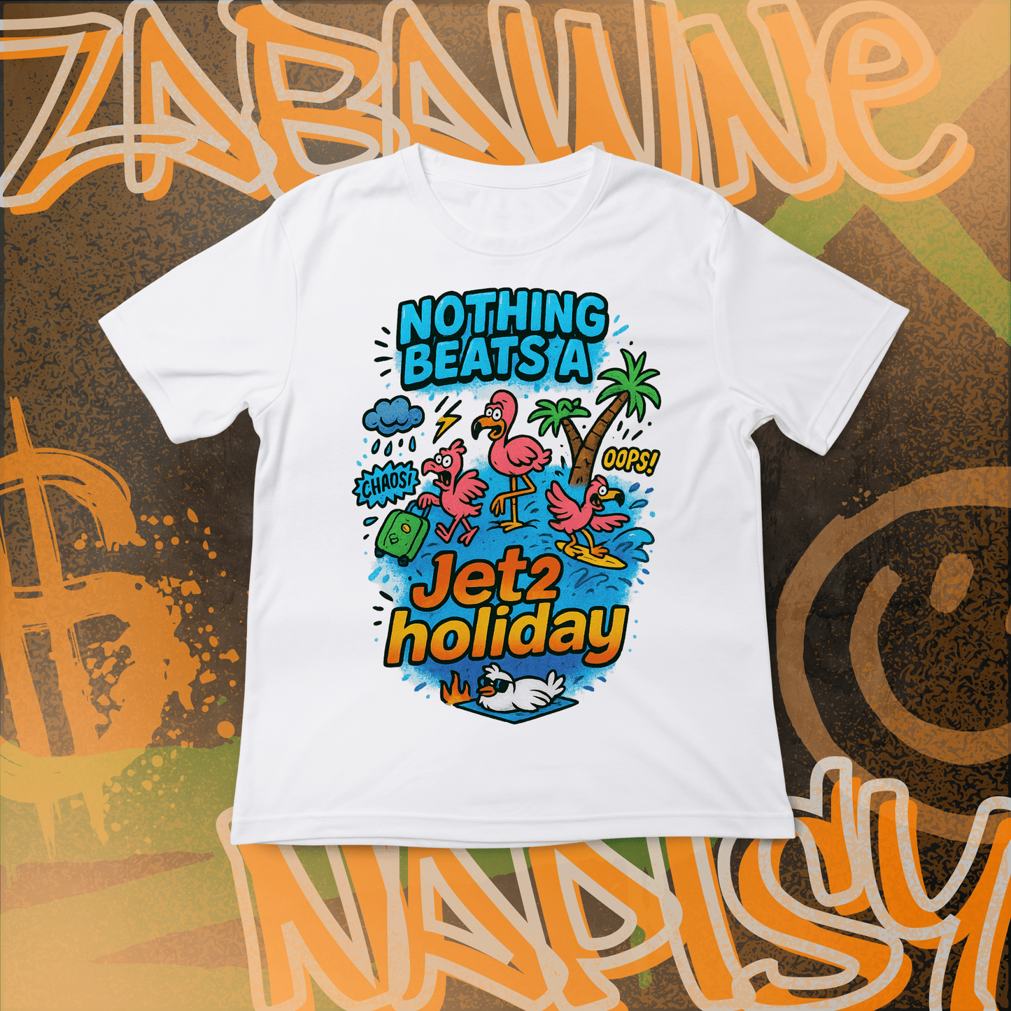Koszulka z Nadrukiem JET2 HOLIDAY Tiktok Mem Zabawne Napisy Na Prezent Urodziny Śmieszna - FUNNYWEAR