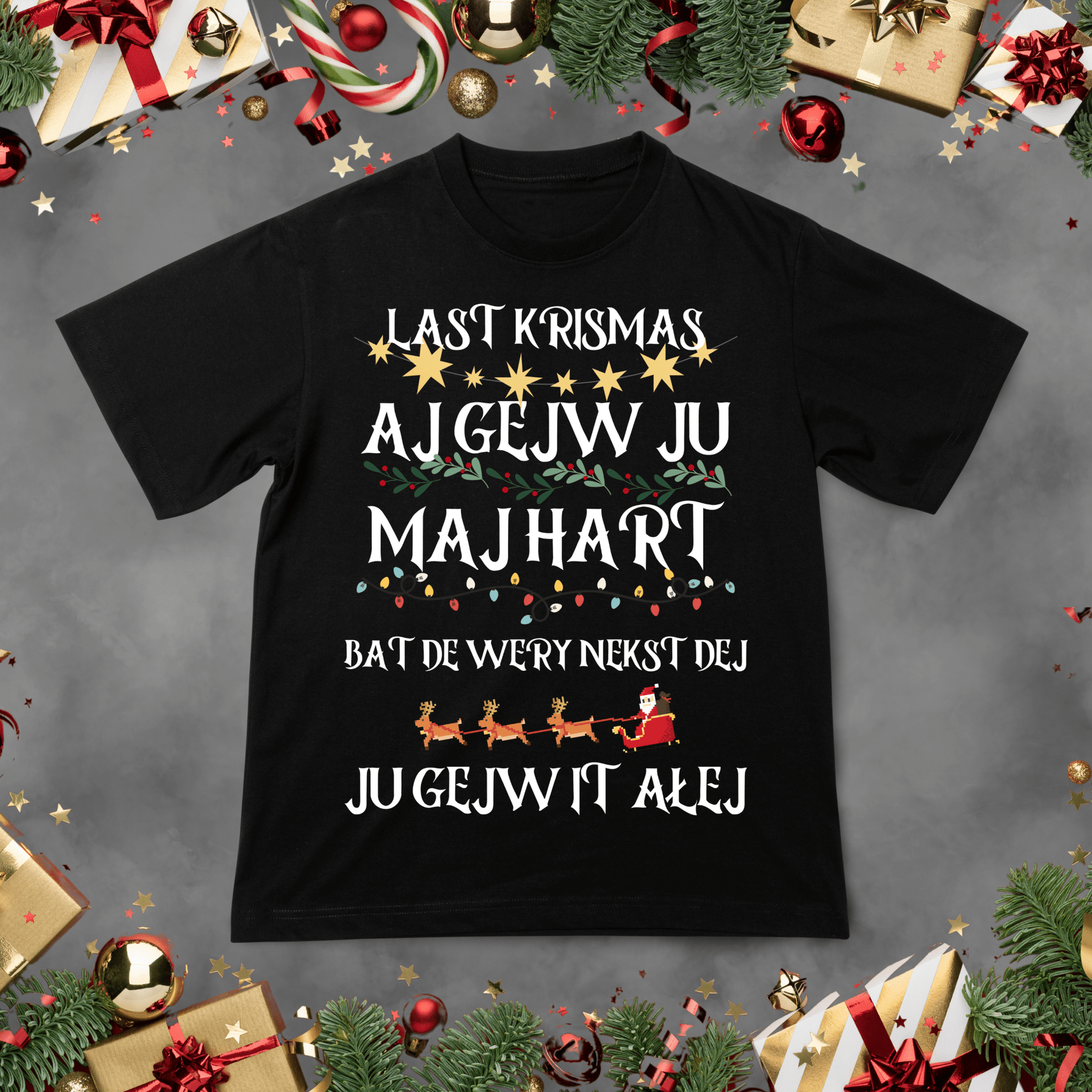 Koszulka z nadrukiem Last Kristmas Parodia idealna na PREZENT - FUNNYWEAR