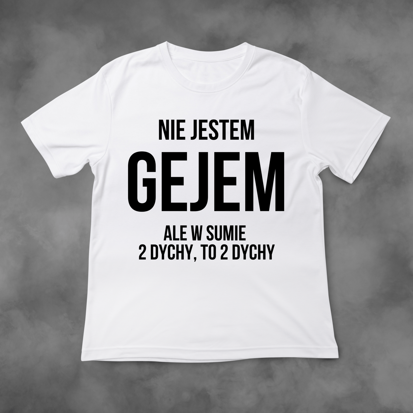 Koszulka z nadrukiem Nie Jestem Gejem idealna na PREZENT - FUNNYWEAR