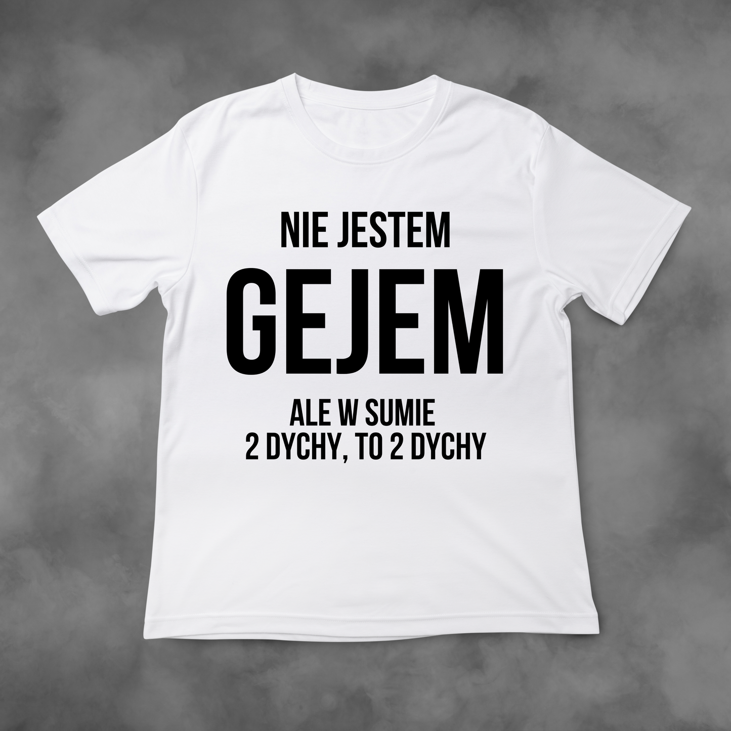 Koszulka z nadrukiem Nie Jestem Gejem idealna na PREZENT
