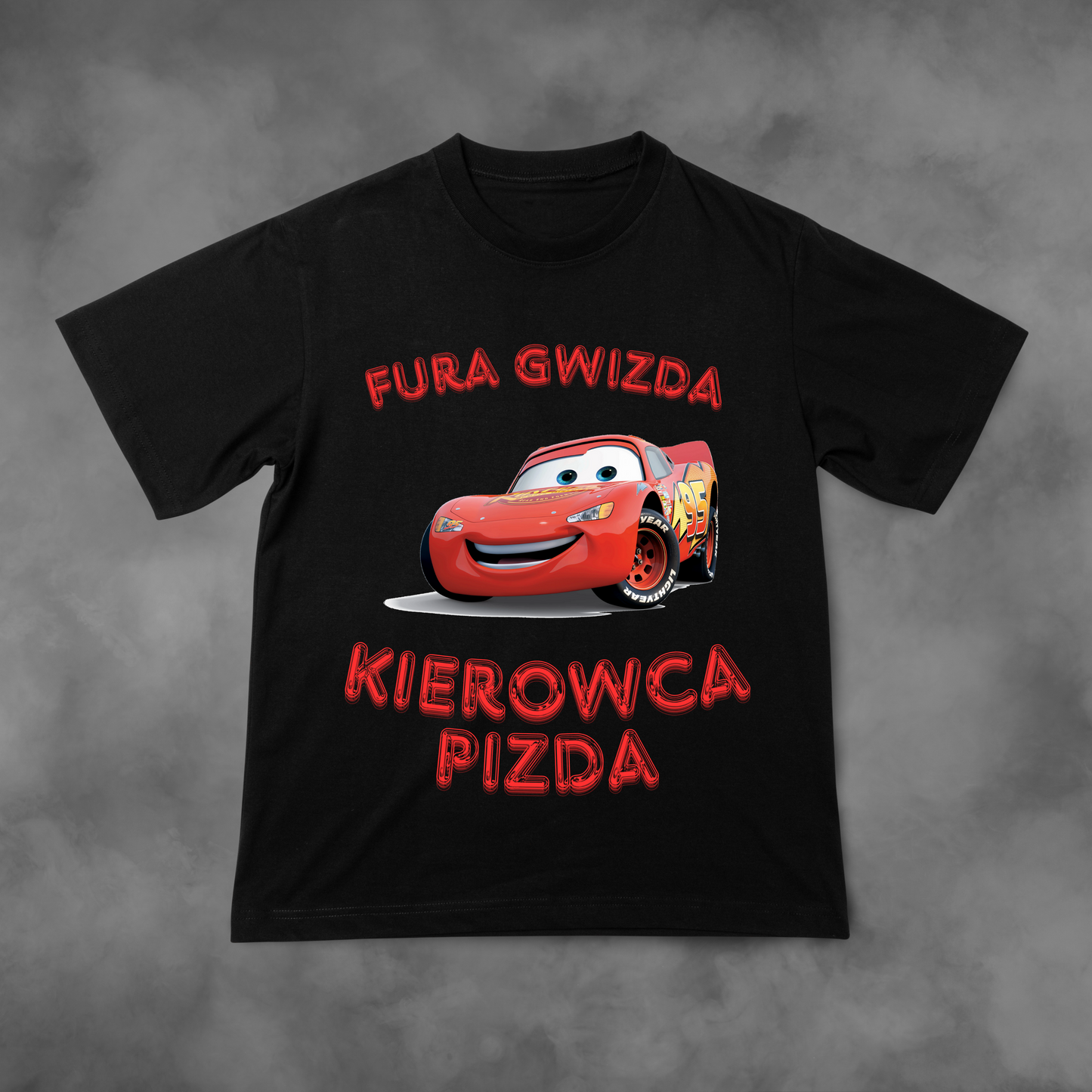 Koszulka z nadrukiem Fura Gwizda Kierowca Pizda idealna na PREZENT