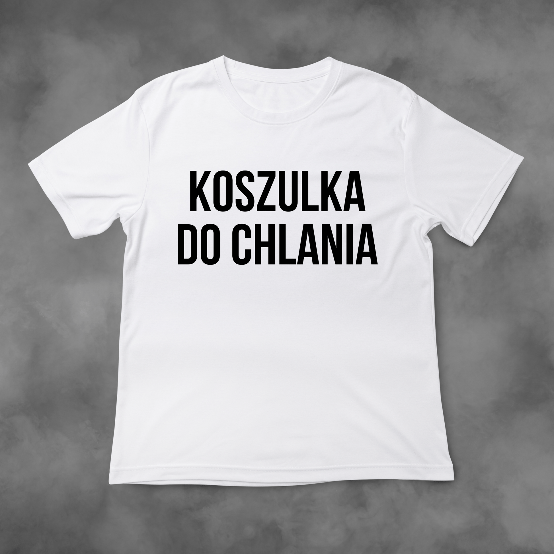 Biała koszulka z nadrukiem Koszulka Do Chlania idealna na PREZENT - FUNNYWEAR