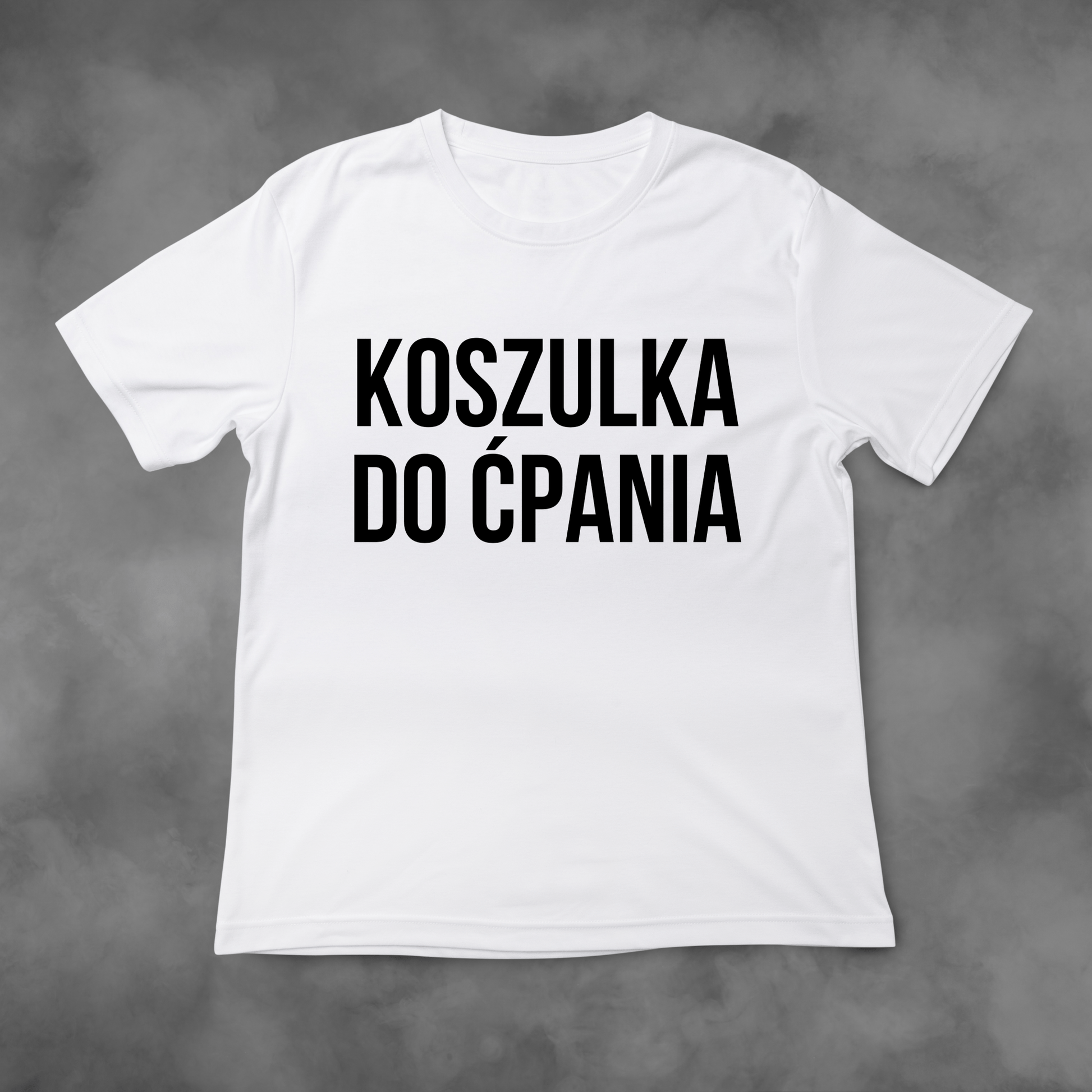 Biała koszulka z nadrukiem Koszulka Do Ćpania idealna na PREZENT - FUNNYWEAR