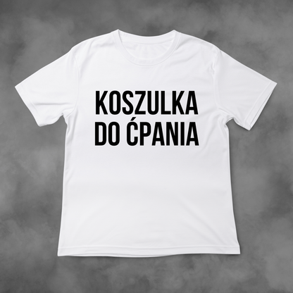 Biała koszulka z nadrukiem Koszulka Do Ćpania idealna na PREZENT - FUNNYWEAR