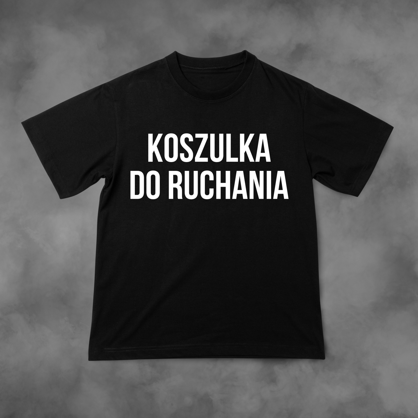 Biała koszulka z nadrukiem Koszulka Do Ruchania idealna na PREZENT - FUNNYWEAR