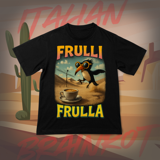 Koszulka z Nadrukiem FRULLI FRULLA Italian Tiktok Brainrot Na Prezent Urodziny Śmieszna