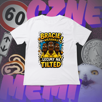 Koszulka z Nadrukiem Bracie Wstawaj! Lecimy na Tilted FORTNITE Memiczne - FUNNYWEAR