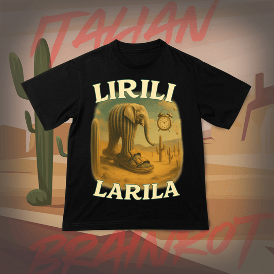 Koszulka z Nadrukiem LARILI LARILA Italian Tiktok Brainrot Na Prezent Urodziny Śmieszna - FUNNYWEAR