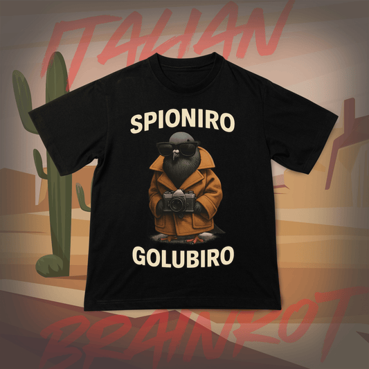 Koszulka z Nadrukiem SAPIONIRO GOLUBIRO Italian Tiktok Brainrot Na Prezent Urodziny Śmieszna - FUNNYWEAR