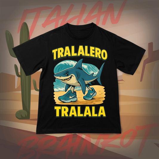 Koszulka z Nadrukiem TRALALERO TRALALA 1 Italian Tiktok Brainrot Na Prezent Urodziny Śmieszna - FUNNYWEAR