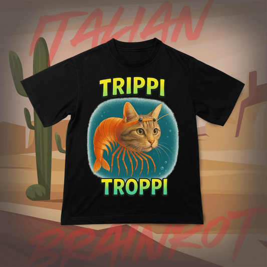 Koszulka z Nadrukiem TRIPPI TROPPI Italian Tiktok Brainrot Na Prezent Urodziny Śmieszna - FUNNYWEAR